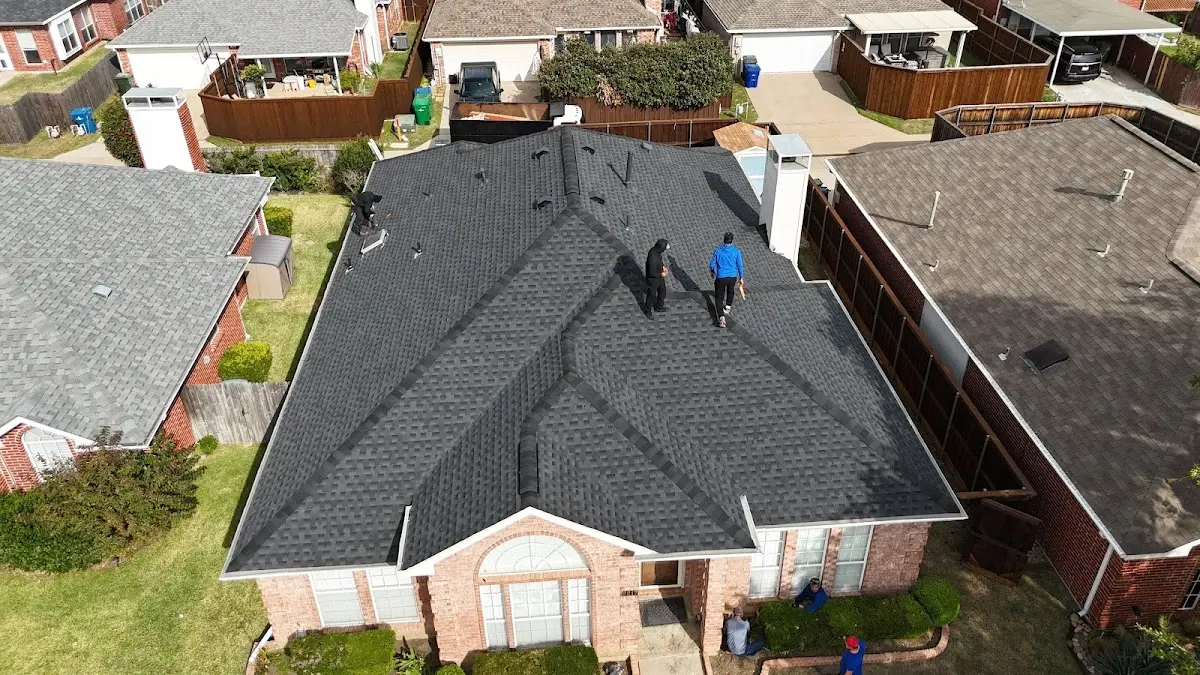 Slate & Tile Roof Repair work in progress on a Holden property